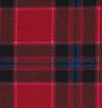 Mario Plaid Red Double Brushed Fleece