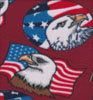 Patriot Dark Red Double Brushed Fleece