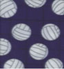 Volleyball Purple Double Brushed Fleece